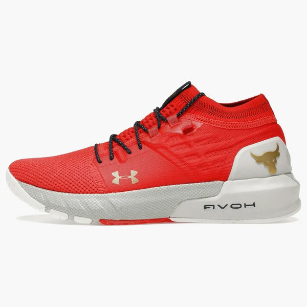 Under Armor Project Rock 2 Blood Orange Halo Gray