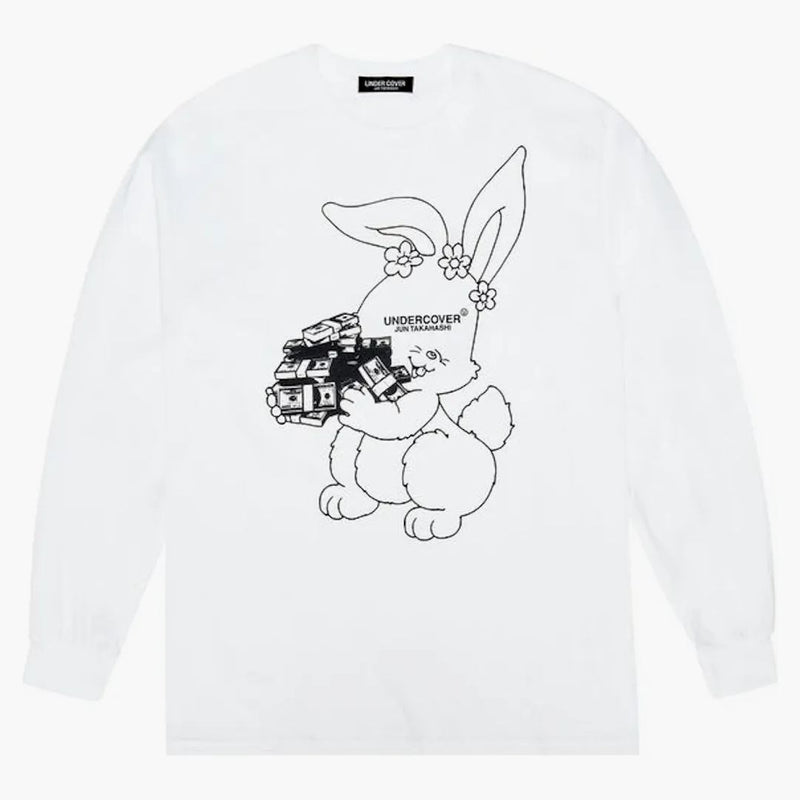 Undercover x Dover Street Market 15. výročí tričko s dlouhým rukávem bílé