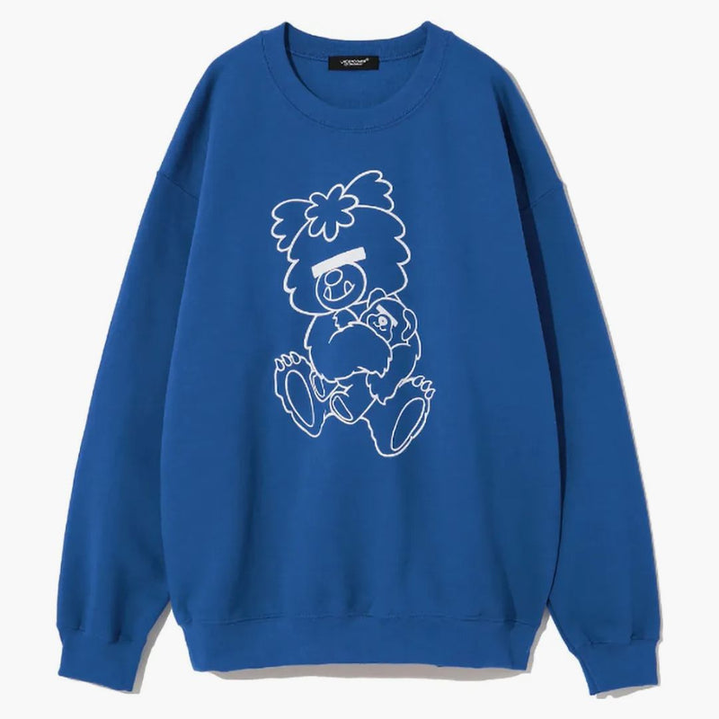 Undercover X Verdy Visty Bear Crewneck Blue