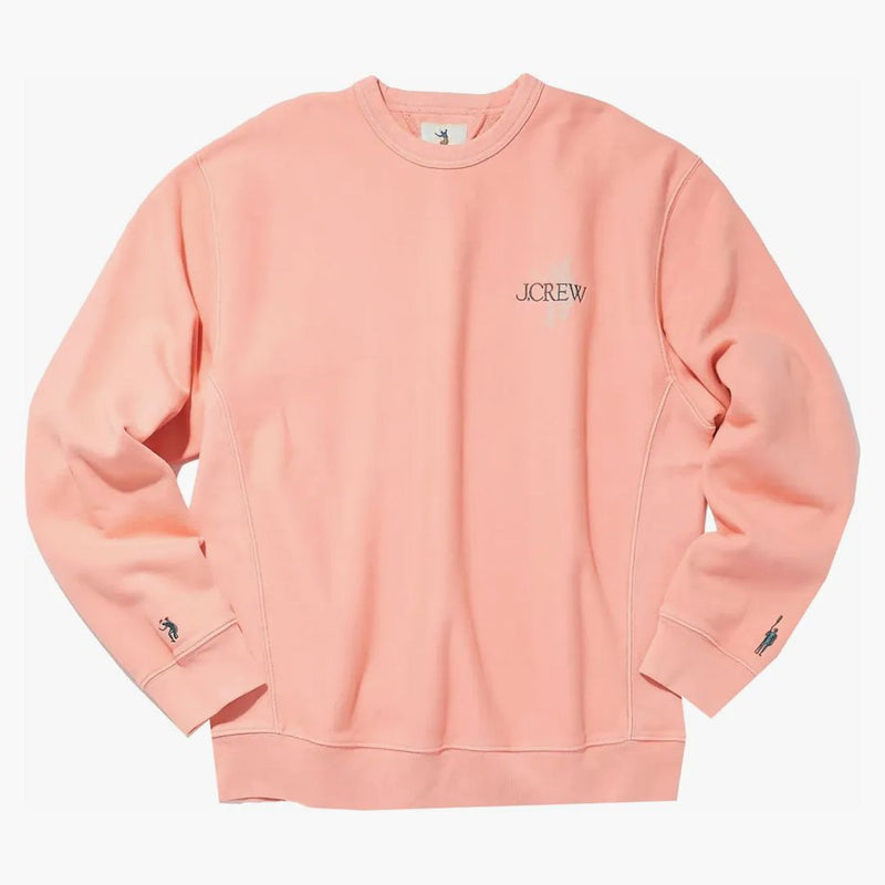 Union X J.Crew 14oz Crewneck Bright Pink