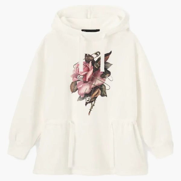 Uniqlo gu x undercover kvinnor överdimensionerade hoodie av vita