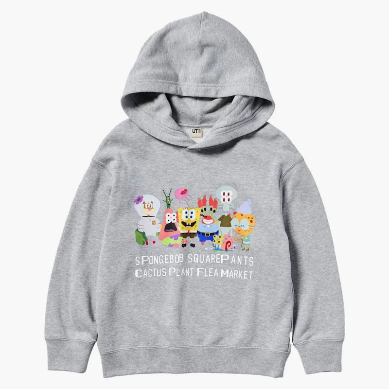 Uniqlo x cpfm spongebob squarepants děti mikina šedá