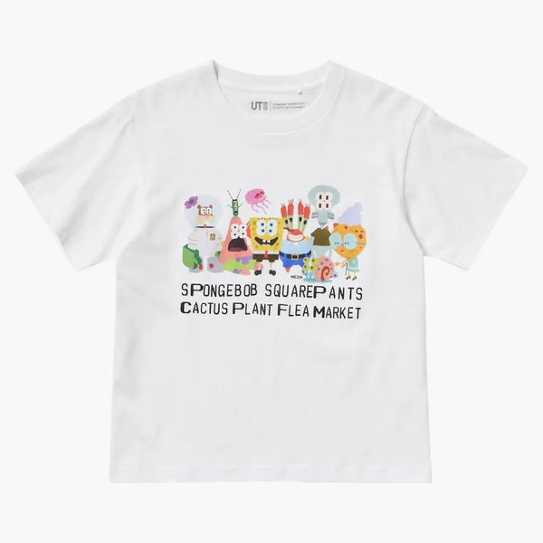 Uniqlo x cpfm SpongeBob SquarePants Kids UT Graphic T-shirt vit