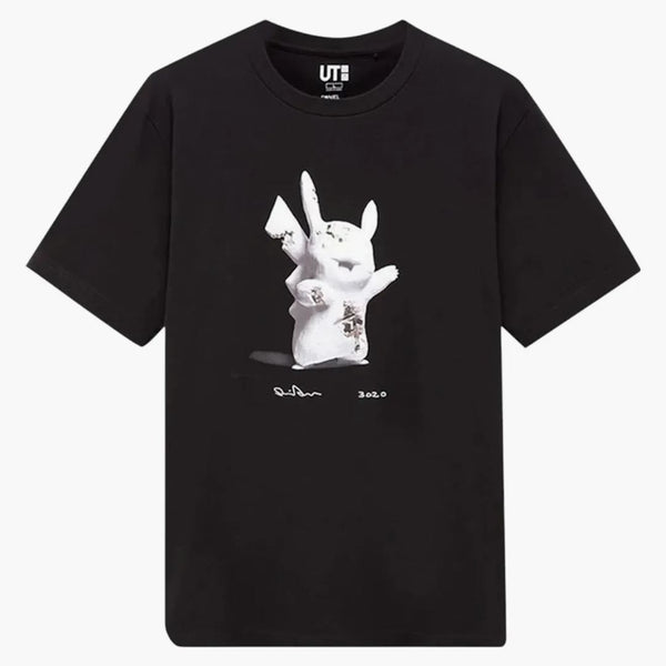Uniqlo x Daniel Arsham x Pokemon Pikachu te svart
