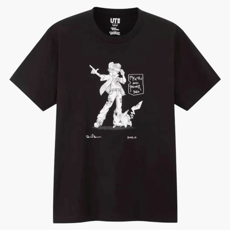 Uniqlo X Daniel Arsham X Pokemon Trainer Tee Black