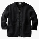 Uniqlo X Engineered Garms Fleece Collarless Coat (US SIS) Black