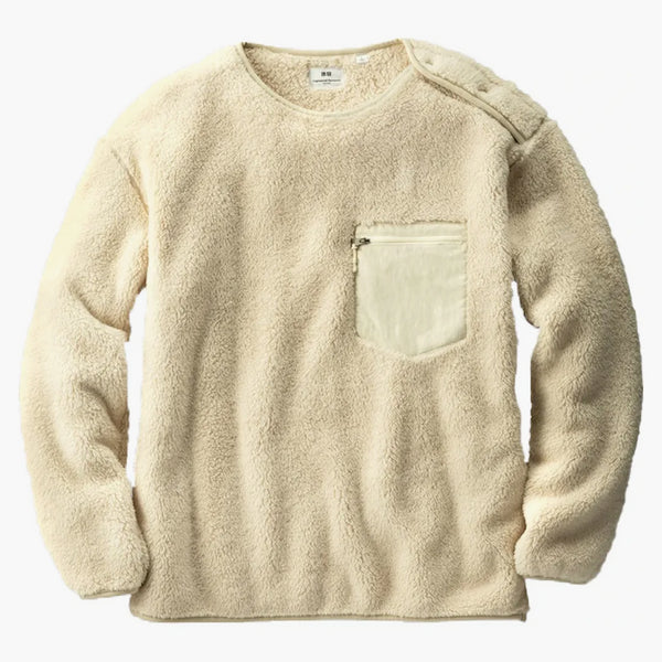 Uniqlo x konstruerade plagg fleece tröja (amerikansk storlek) grädde
