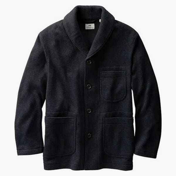 Uniqlo X Engineered Garms Fleece skräddarsydd jacka (US SIS) Navy