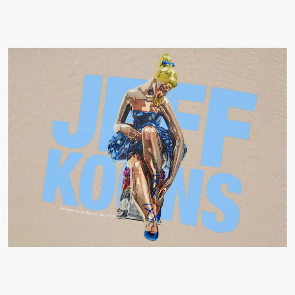 Uniqlo x jeff koons ut grafisk hoodie naturlig