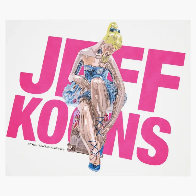Uniqlo x jeff koons ut grafisk t-shirt vit/rosa