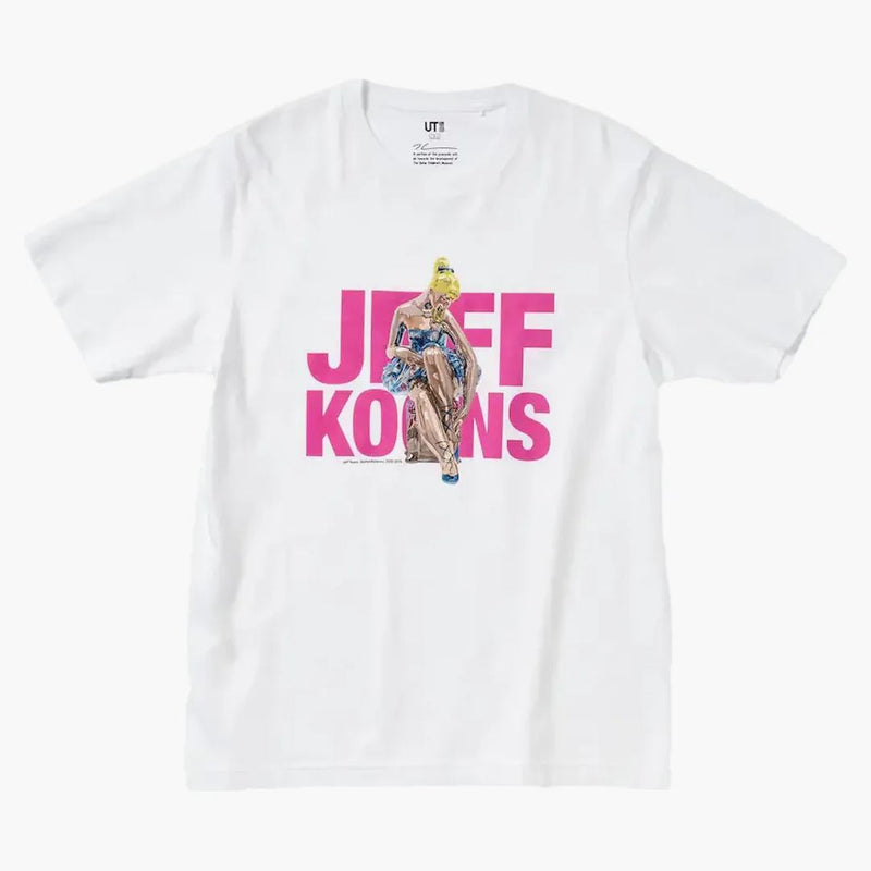 Uniqlo x jeff koons ut grafisk t-shirt vit/rosa