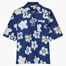 Uniqlo X Marni Oversized Open Collar Shirt Blue