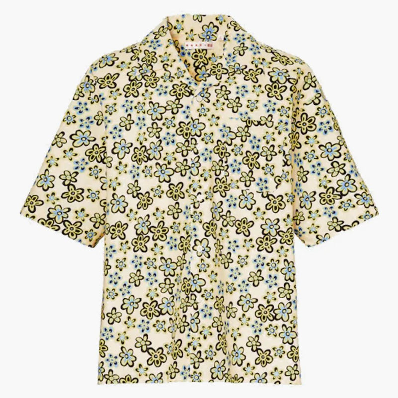 Uniqlo X Marni Oversized Open Collar Shirt Off White