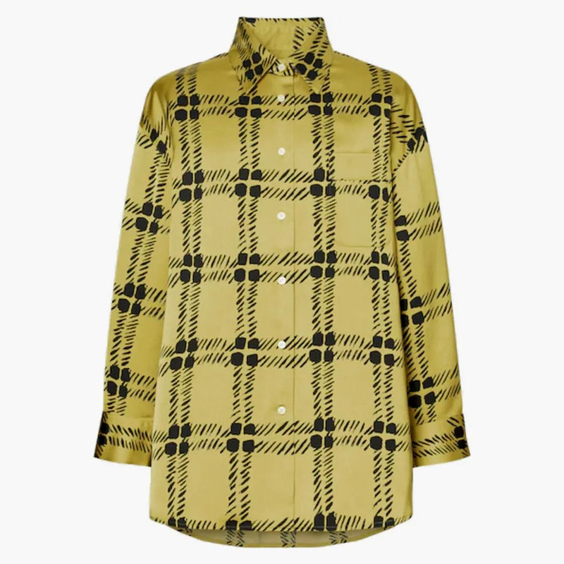 Uniqlo X Marni Women's Oversized L/s Shirt (asia Sizing) Mustard