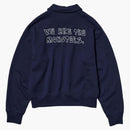 Uniqlo X Pop Mart The Monsters Women's Half-zip Sweatshirt Navy