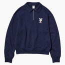 Uniqlo X Pop Mart The Monsters Women's Half-zip Sweatshirt Navy