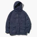 UNIQLO X White Mountainering Hybrid Down Parka de gran tamaño (dimensionamiento de Asia) Armada