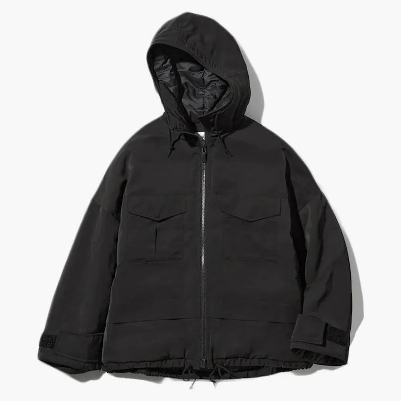Uniqlo X White Mountaineering Women Hybrid Down Oversized Parka (asia Sizing) Black