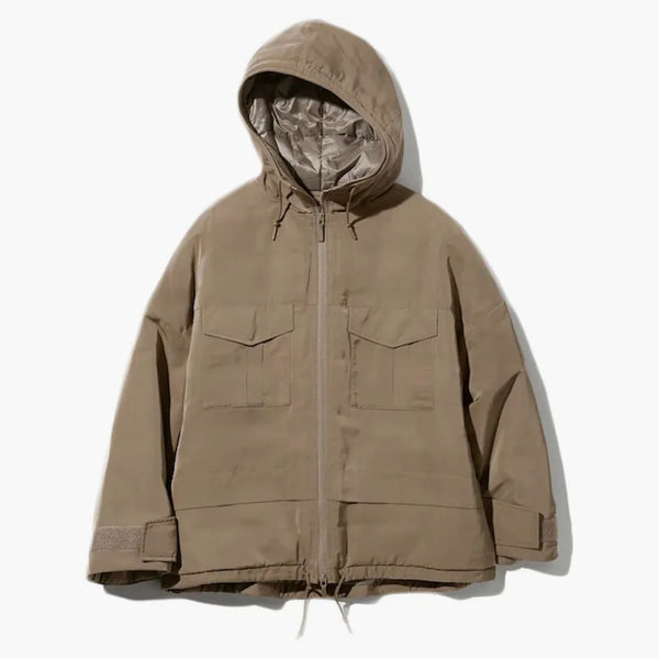 Uniqlo x White Mountainering Women Hybrid Down Overdized Parka Brown