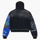 Vale Forever Bipolar Big Zip Up Hoodie Grey
