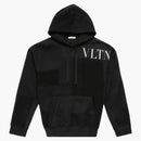 Valentino Felpa Patchwork Vltn Hoodie Black/White