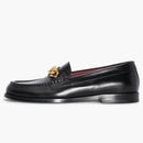 Valentino Garavani Chain V Logo Loafer Black
