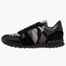 Valentino Garavani Rockrunner Mesh Fabric Camouflage Monochrome