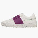 Valentino Garavani Rockstud Open For A Change White Purple (women's)