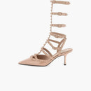 Valentino Garavani Rockstud Pointed Toe Pumps Pink (women's)