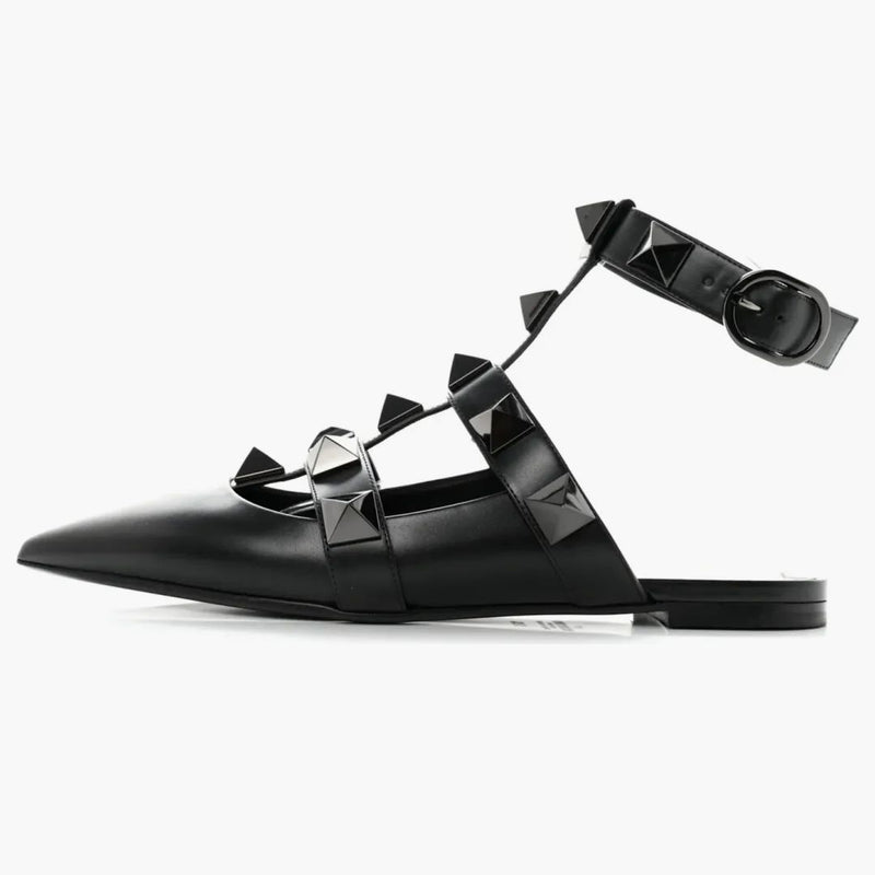 Valentino Garavani Roman Studs Sandals Black (Women's)