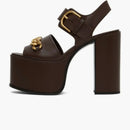 Valentino Garavani V Sandali piattaforma collegati a catena Brown (Women's)