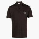 Valentino logo Patch Polo košile hnědá