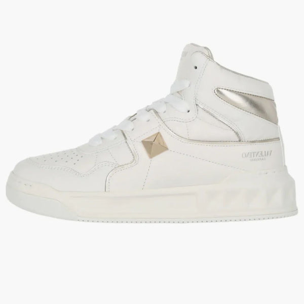 Valentino One Stud High-Top White Platinum (Dámské)