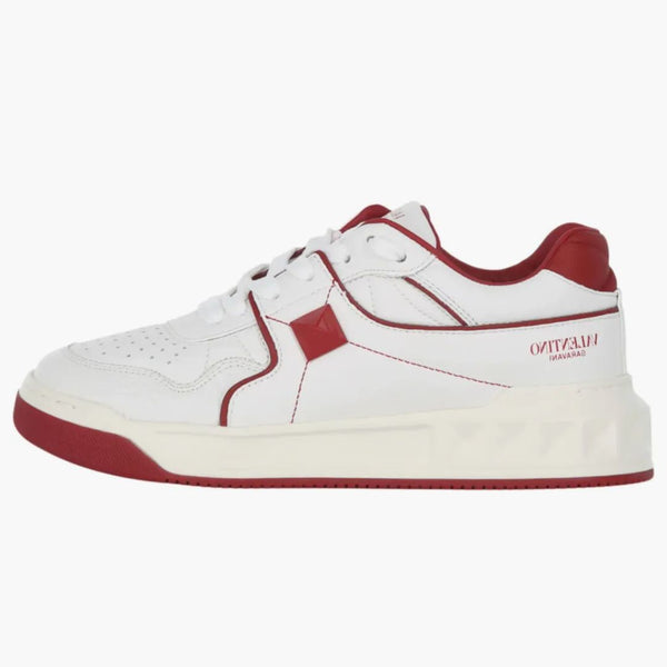Valentino One Stud Low-Top White Red (Dámské)