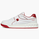 Valentino One Stud Low-Top White Red