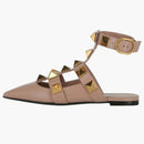 Valentino Roman Stud Ballerina Flats Rose Cannelle (Dámské)
