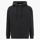 Valentino Toile Iconographe Zip Hoodie Navy