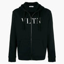 Valentino Vltn Cotton Hoodie Black