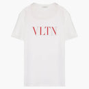 Valentino Vltn Stampa maglietta bianca/rossa