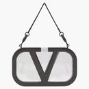 Valentino V'Logo Signature Minaudere Clutch Black