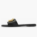 Valentino V Logo Signature Slippers Black (women's)