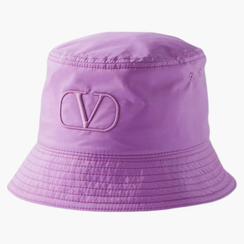 Il secchio di seta Valentino V-logo ha viola
