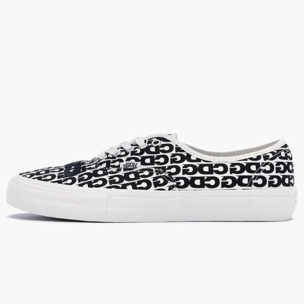 Vans Authentic Comme Des Garcons White Heel Tab