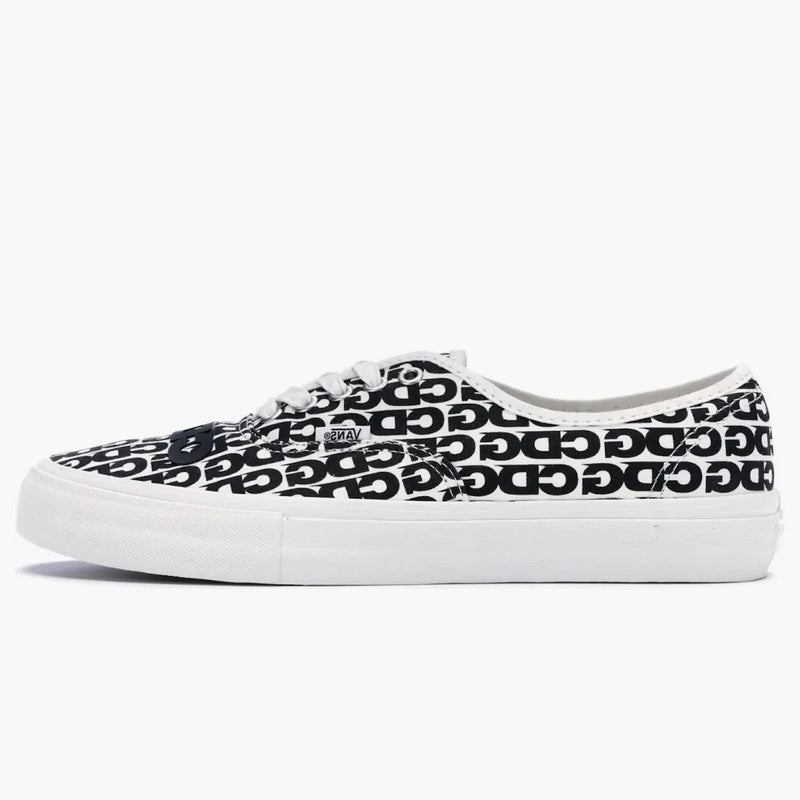 Vans Authentic Comme Des Garcons White Heel Tab