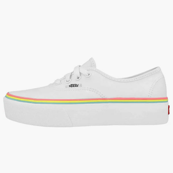 Vans Authentic Platform 2.0 Rainbow Foxing White (women's)