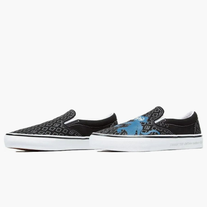 Vans Classic Slip-On kroked Natas pro Ray Black