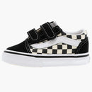 Vans Old Skool Velcro Primary Checkerboard Black White (Kids)