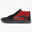 Vans Sk8 Grosso Mid Premier Black Red Lace