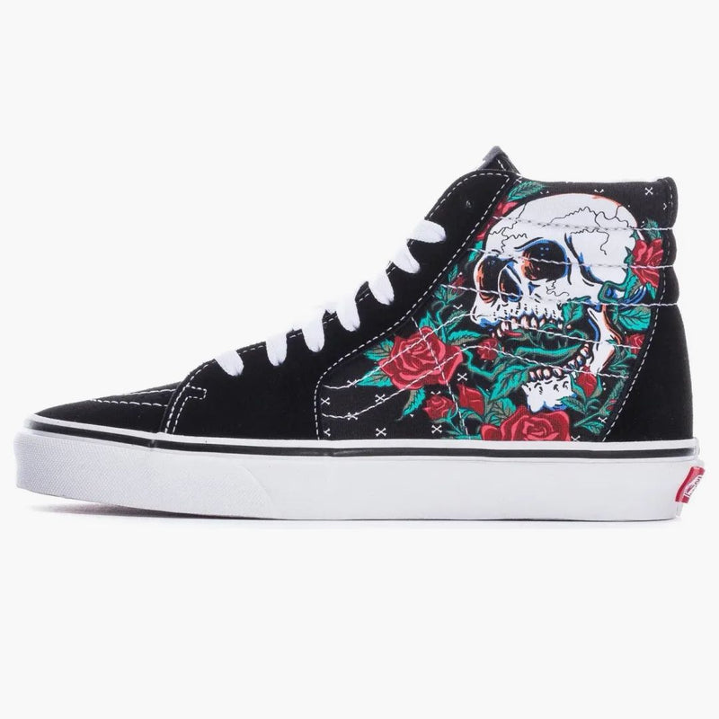 Vans Sk8-Hi Rose Skulls