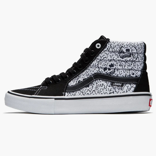 Vans sk8-hi skissarte tank svartvit